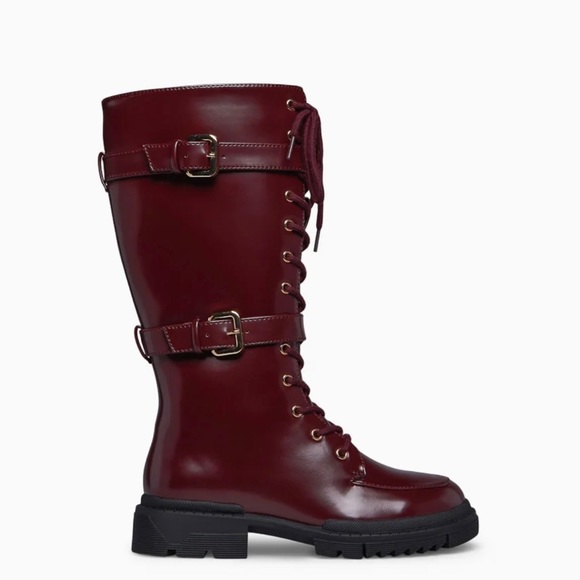 Women’s Lace-Up Flat Boots Sz 6 - Picture 6 of 6